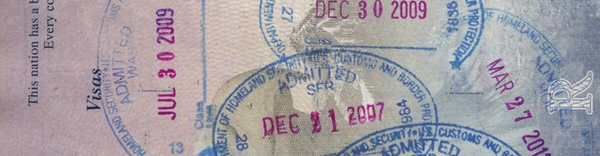 Visa Immigration Status and Entry Stamp Office of